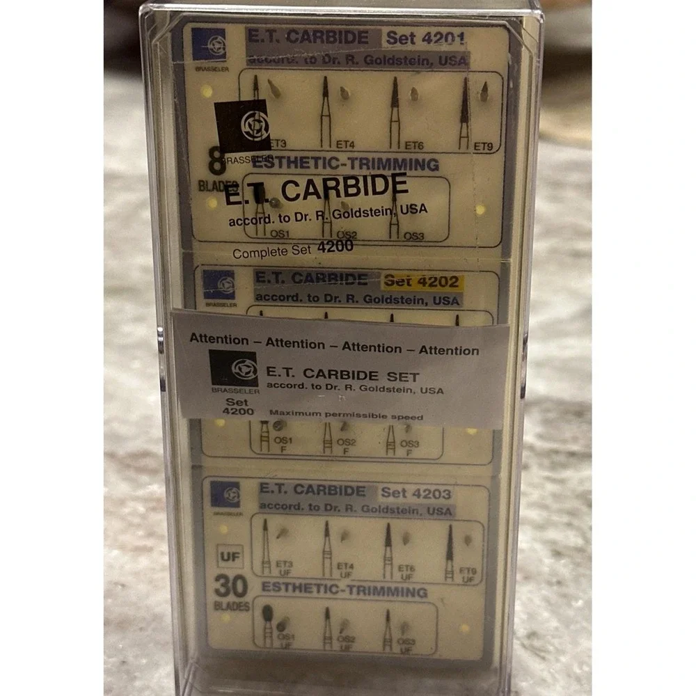 Brasseler ET Carbide Dental Blades 4200 Set Includes 4201, 4202, 4203 - 21 Total